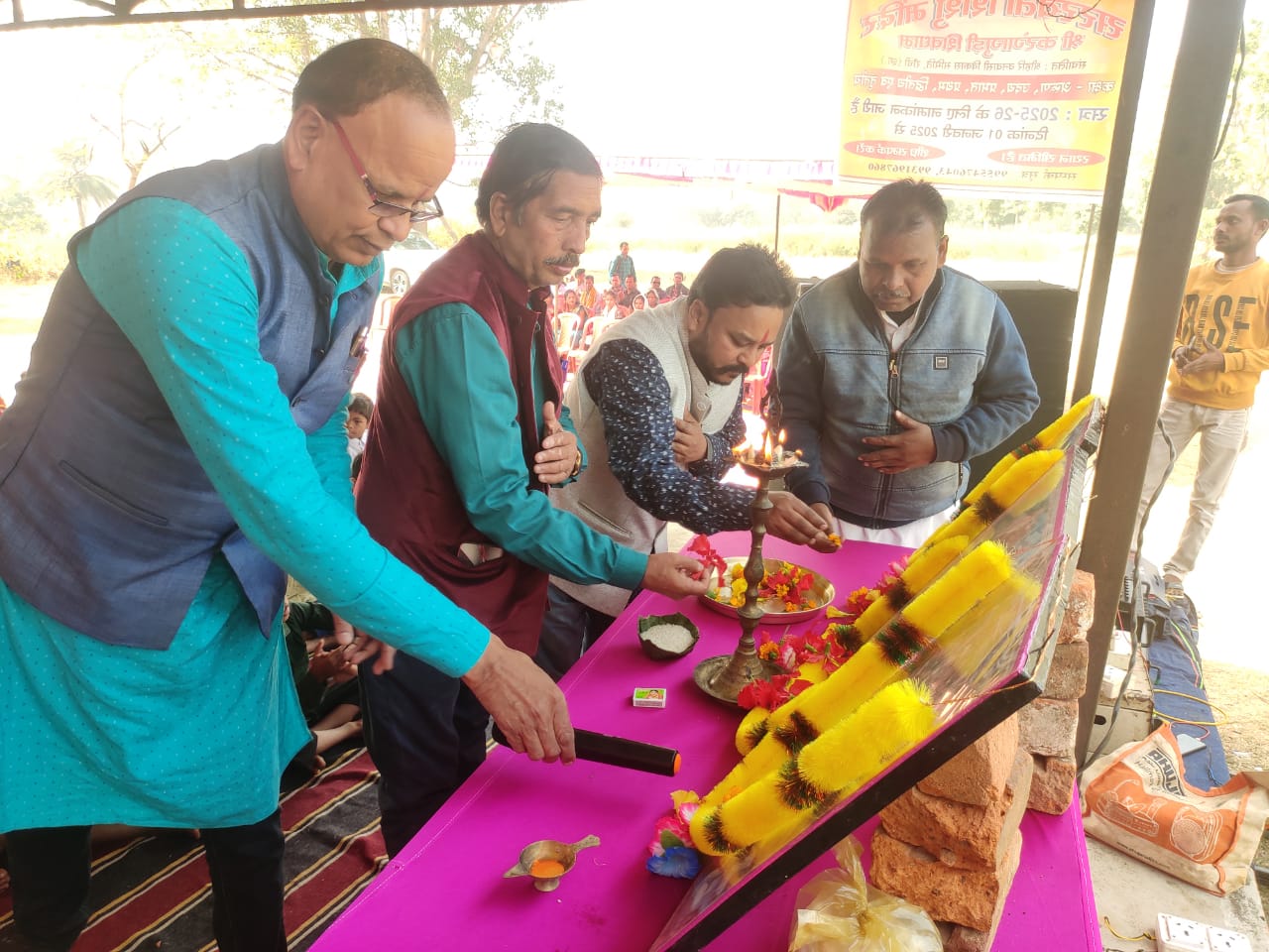 सरस्वती शिशु मंदिर श्री करंगागुड़ी शिवधाम का द्वितीय वर्षगांठ समारोह धूमधाम से मनाया गया